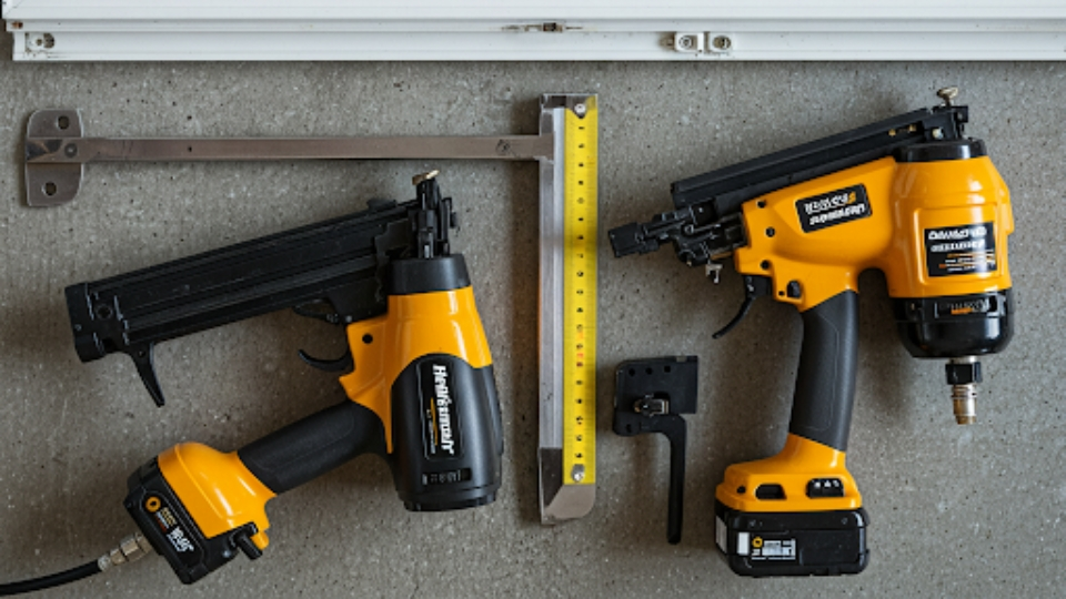 Side-by-side comparison of DIY tools and professional window replacement equipment
