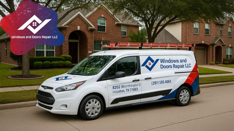 Houston window technician providing a clear cost estimate for window seal repair.