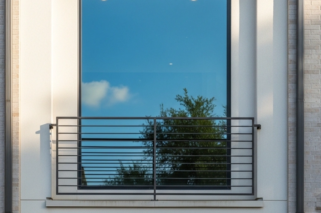 A secure and clear double-pane window on an Uptown Dallas condo after repair.