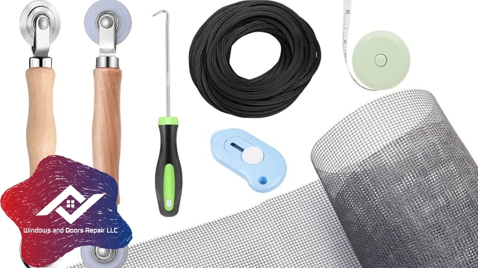 A comparison showing a failed DIY window screen repair kit in Garland versus a perfect, professional installation by our experts.