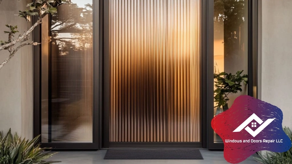 A damaged door jamb before and after professional repair in Corpus Christi.