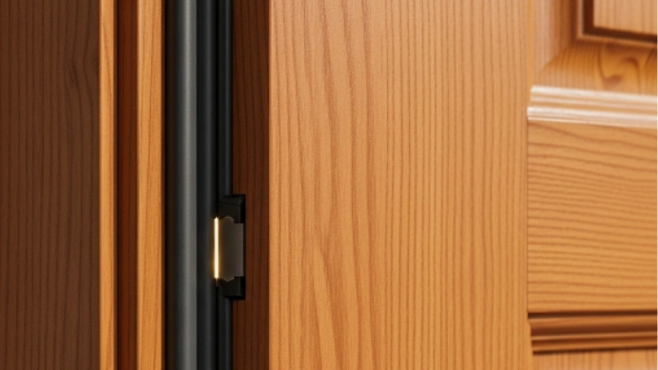 A perfectly sealed front door after professional realignment and weatherstripping replacement.