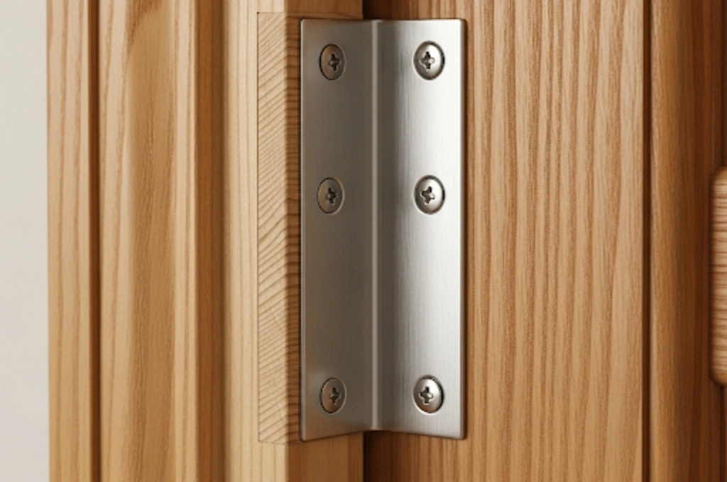 A seamlessly repaired and reinforced residential door jamb in Fort Worth, providing enhanced security after our service.