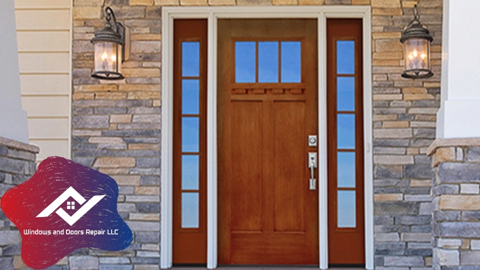 A welcoming and secure front door, showcasing the quality of a residential door repair in Garland by Windows And Doors Repair LLC.