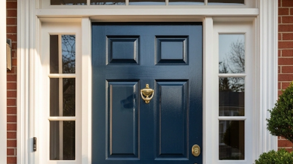 The same Arlington door jamb, now fully repaired and reinforced for enhanced security.