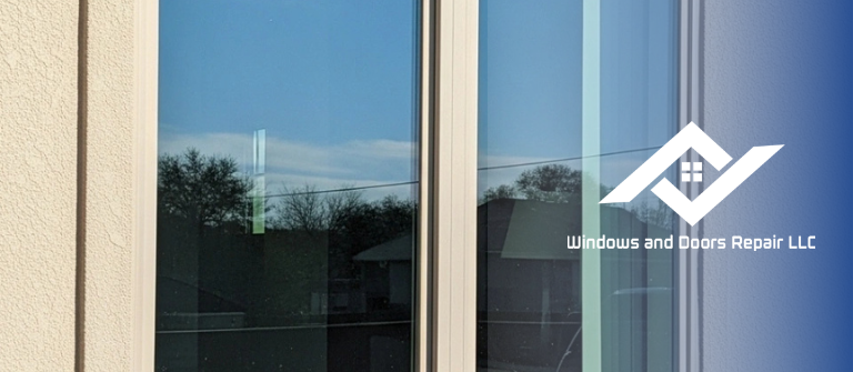 A perfect, clear window after a successful window repair in Austin by Windows And Doors Repair LLC.