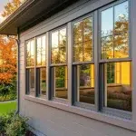 Sunlight hitting a residential double pane window in Dallas Texas showing solar heat exposure