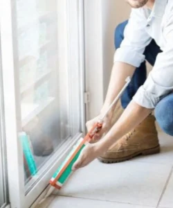 A perfectly restored window seal in Arlington, TX, after our professional repair service.