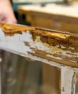 Detailed inspection of a window frame by a window repair expert in Plano.