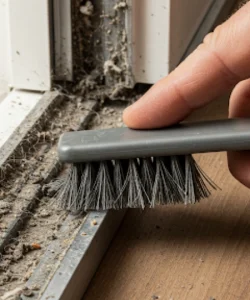 Houston sliding door repair kit with cleaning tools.