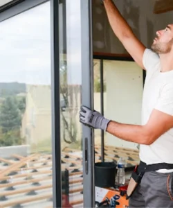 Professional sliding glass door repair service in Houston- fixing cracks and damages